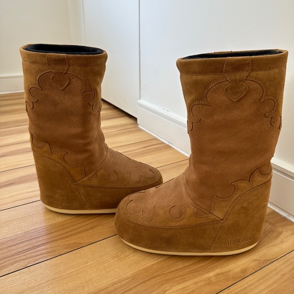 MOON BOOT Icon Suede Embroidery BRAND NEW - Picture 5 of 6